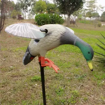 Electric Hunting FlyingDuck Decoy Garden Mallard DrakeDecoy With Support Foot Remote Control For Hunting , Remote Control манок 2