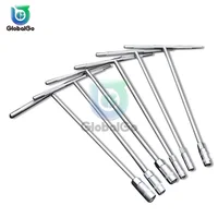 T-shaped Hand Tool Hex Socket Wrench 7mm 8mm 9mm 10mm 12mm 13mm 15mm 17mm Metric T-handle Wrench Extended T-Socket Wrench 1