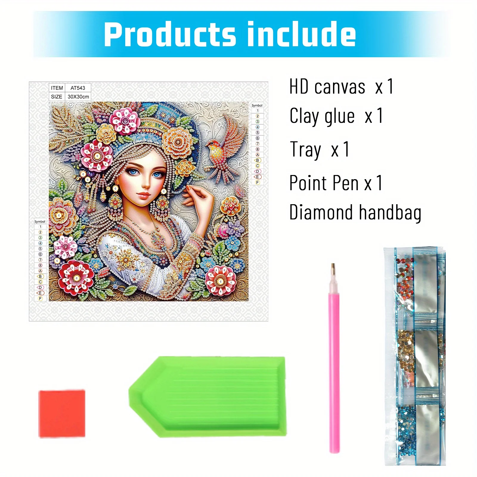 DIY Flowers and Girl 5D Special Shape Diamond Art Kits Beginners Diamond Art Painting Kits Home Wall Decoration Gift diamond painting diamond painting accessories