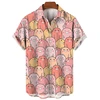Men's Shirt Hawaiian Short Sleeve Male Clothes Fashion Button Shirt For Girl Kawaii Kitten Top T-shirt Harajuku Cute Blouse Tops 1