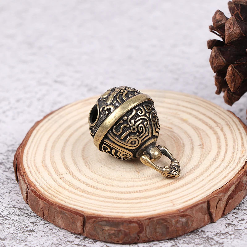 Brass Drop Bell Chinese Good Luck Tinkle Bell Charm For Bracelet And Anklet Jewelry Accessory Pendant For Pet 2.5*3.7*2.5CM