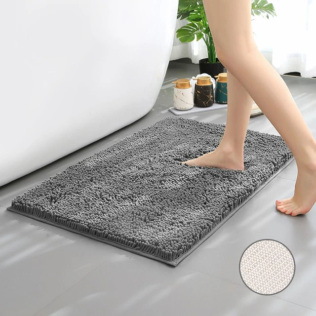 Kitchen Mats for Floor Microfiber Chenille Bath Mat Water Absorb Anti Slip  Bathroom Carpet for Living Room Floor Mat Thick - AliExpress