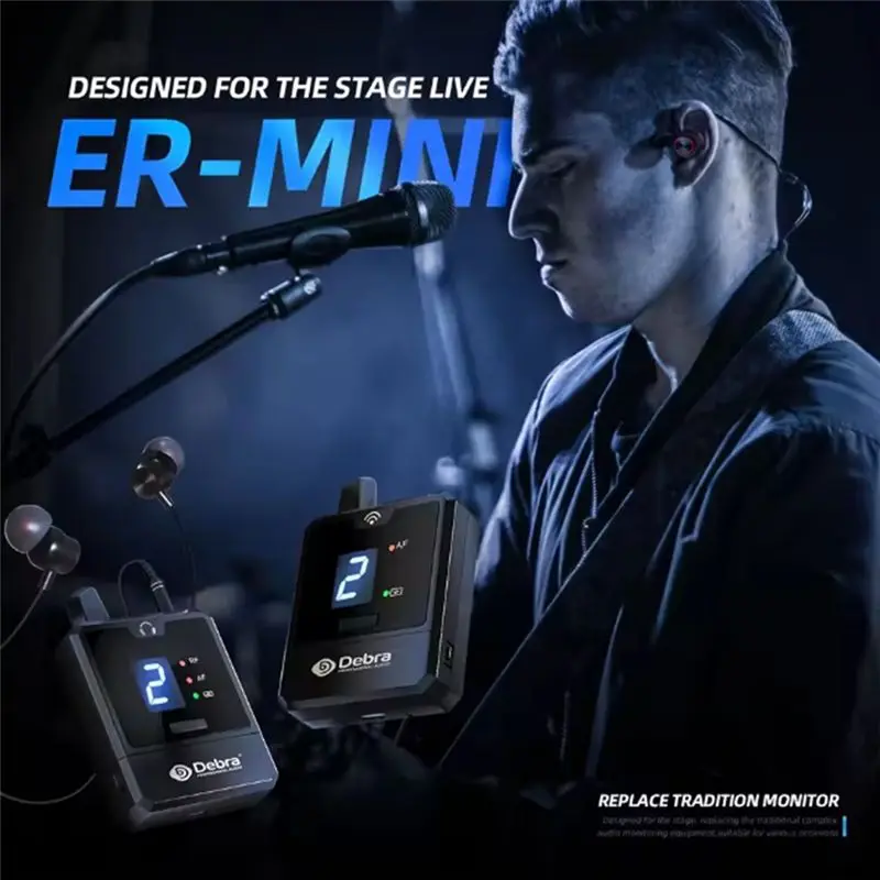 DEBRA PROFESSIONAL AUDIO 오디오 IEM Er-Mini Protable Li-On 오디오 전문 무대 모니터링용 충전식
