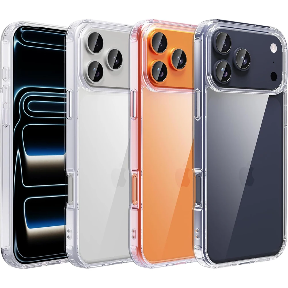 Durable Shockproof Hybrid Case with Clear Acrylic Design