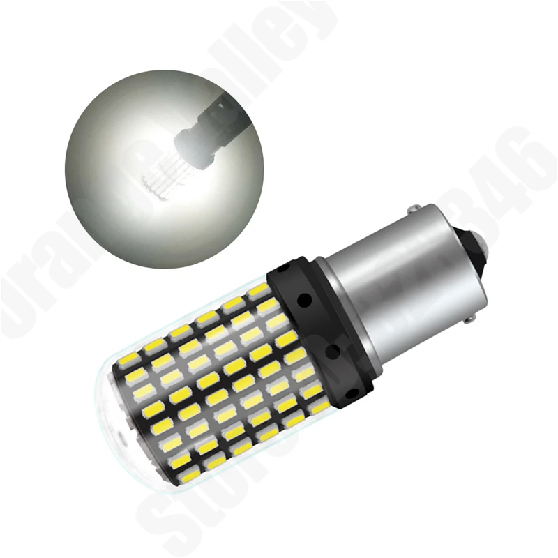 SMD �ڵ��� ���� ���̵� ǥ�õ�, ���� ���� ����, 3014 DC12V, BA15S P21W 1156 BAU15S T20 7440 144 LED, 50 ��