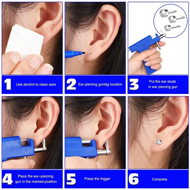 Professional Ear Piercing Gun Tool Set Professional Ear