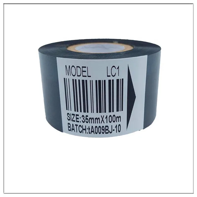 

Upgraded LC1 ink ribbon 25 30 35 40mmX100m black ink cartridge for manual electric coding machine, labeling packaging machine