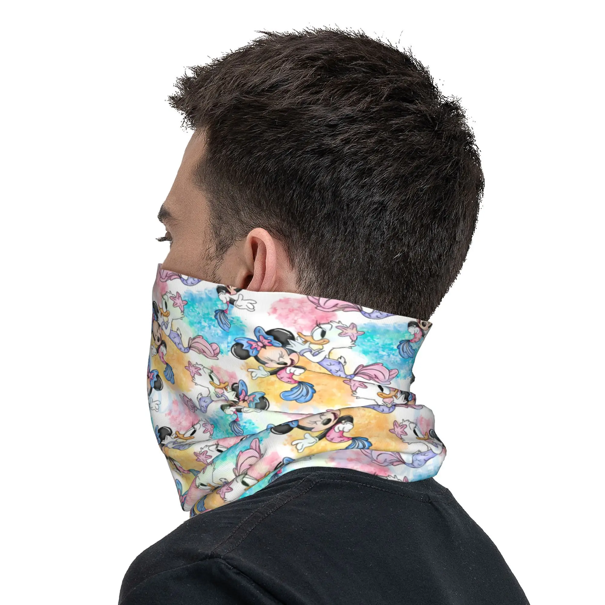 Mickey Mouse Art Cartoon Bandana Neck Gaiter for Ski Cycling Women Men Wrap Scarf Balaclava Warmer cycling bandana cycling mask neck gaiter