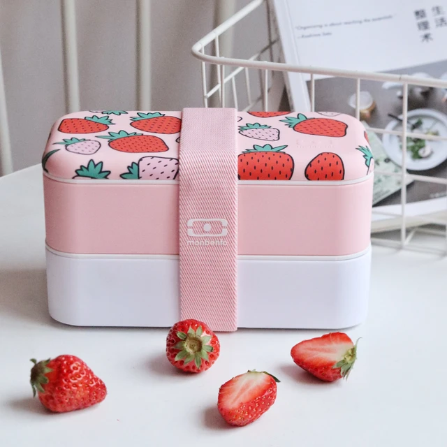 Monbento Lunch Box - Double-deck Japanese Lunch Box Adult Microwave Oven  Student - Aliexpress