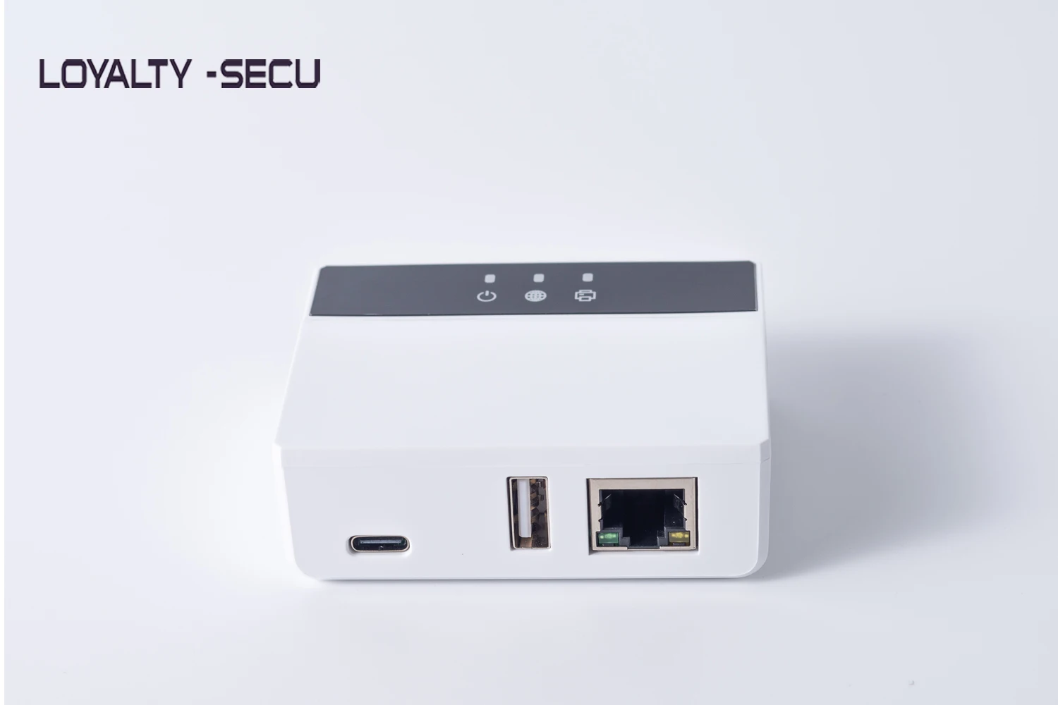 LOYALTY-SECU WiFi Ethernet Bluetooth Print Server, Transform Your USB Printer into a Wireless Printer.