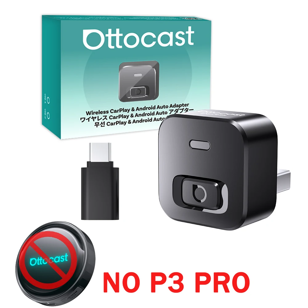 OTTOCAST P3 Pro Ai Box Wireless Carplay Android Auto Aadapter Ai