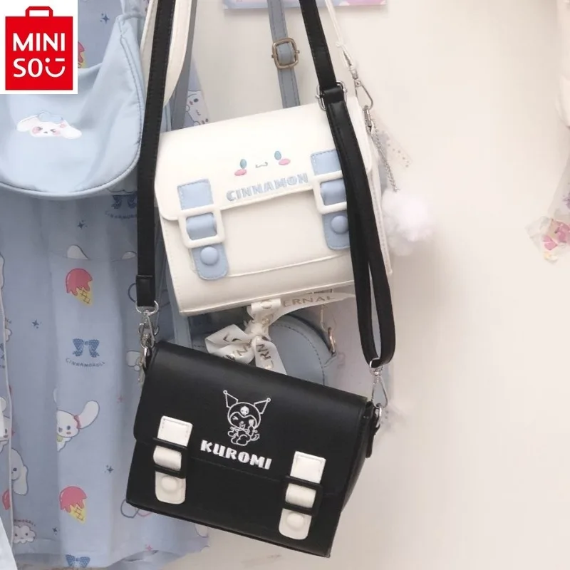 MINISO Sanrio Cartoon Kuromi Jade Guigou Student Casual Crossbody Bag Fresh and Versatile Shoulder Bag