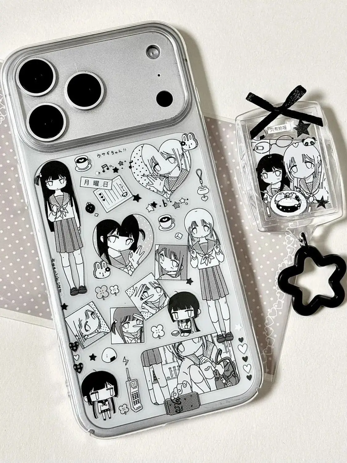 Kawaii Japanese Manga Girl Fashion Soft Phone Case Cover