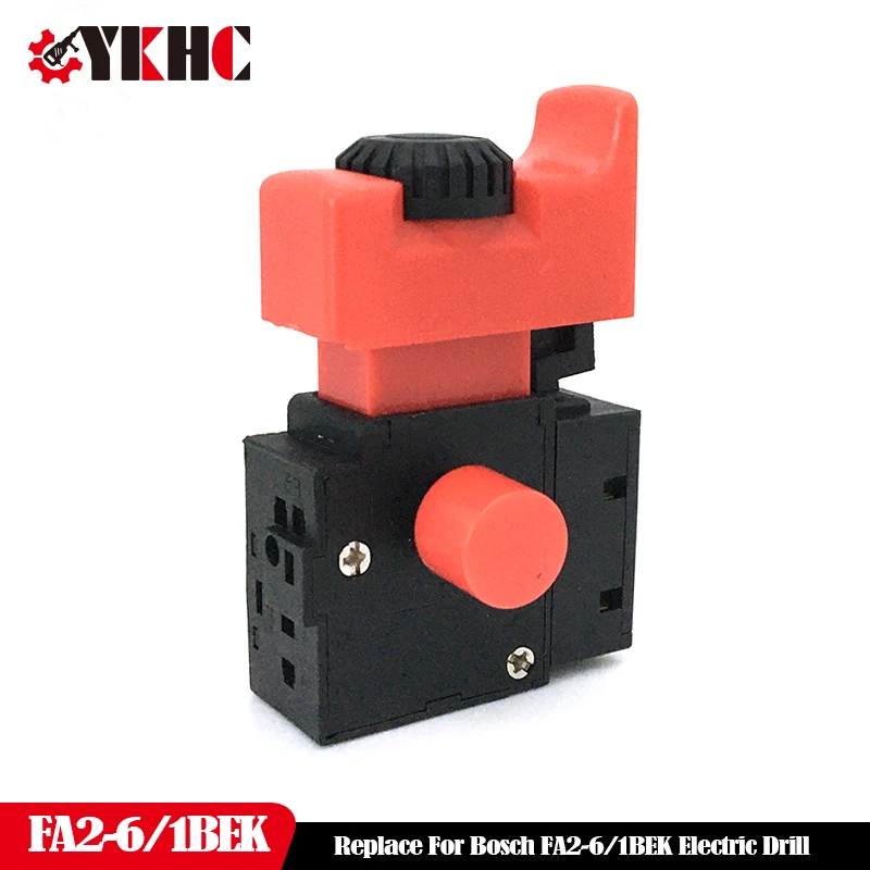 

1Pc 220V Switch Replace For Bosch FA2-6/1BEK Electric Drill Spare Parts Accessories Red Speed Control Common