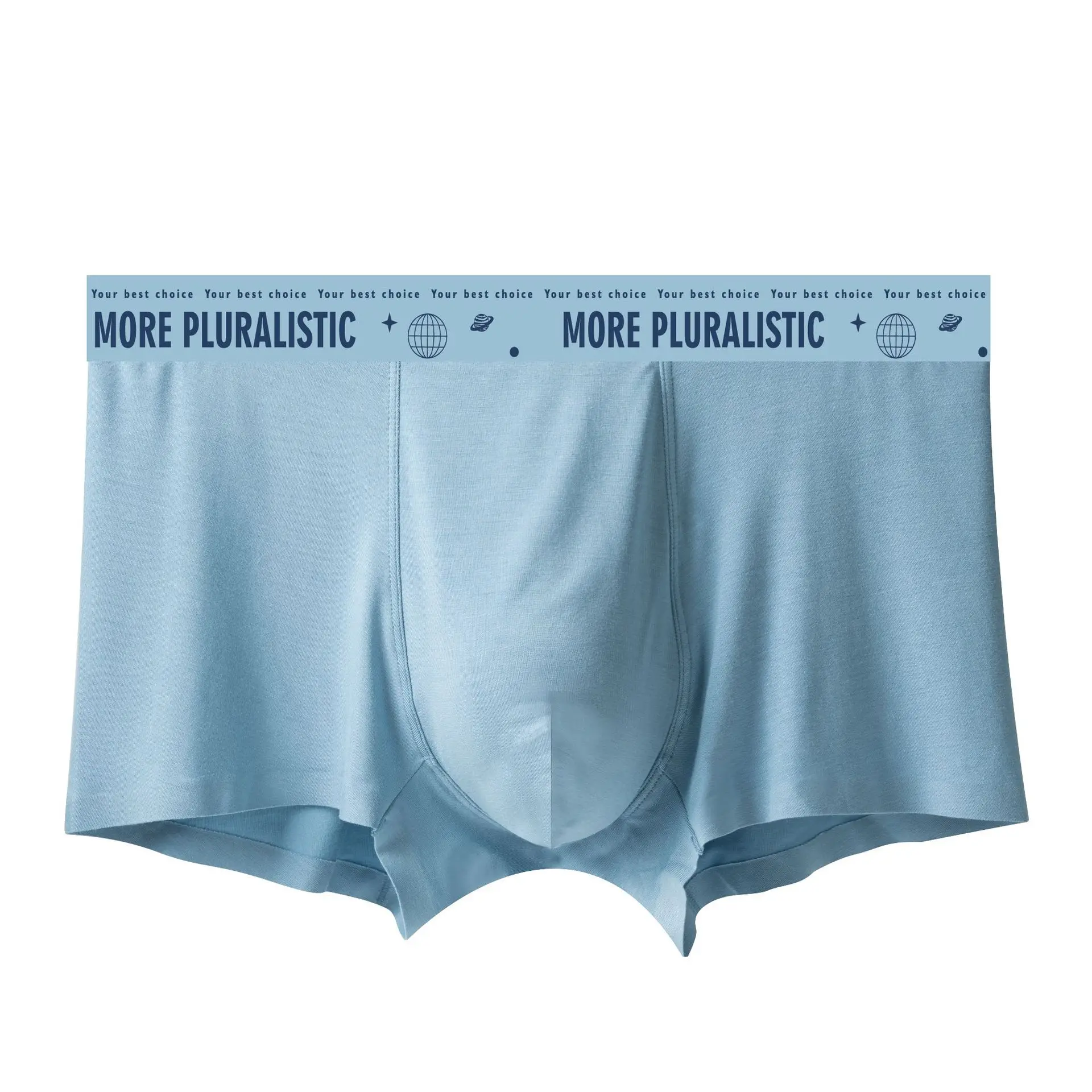 Men's underwear, modal printed flat angle pants, breathable youth underwear3PCS