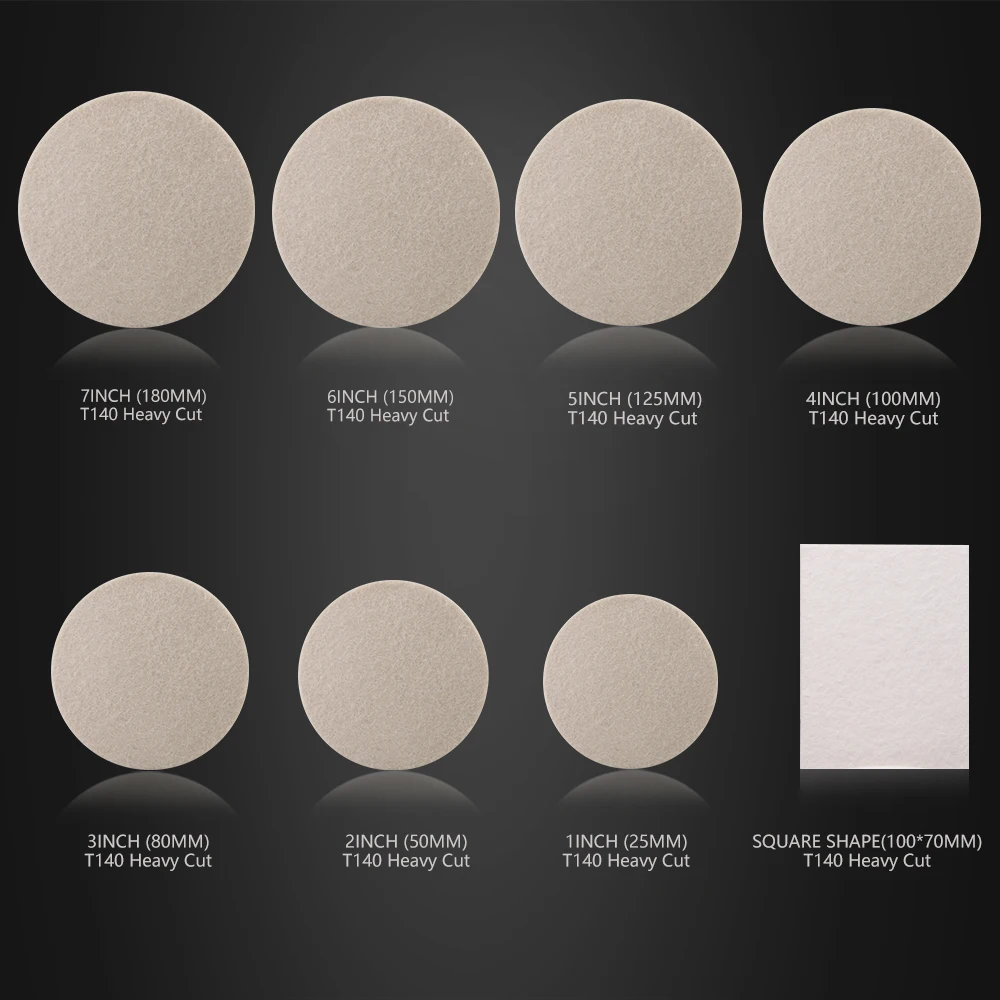 1"/2"/3"/4"/5"/6"/7" Glass Polishing Pad Wool Felt Polish Pad For Polishing Mirror, Plastic, Metal, Marble car polishing pad,car polish pad,wool polishing pad,polishing sponge set