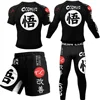 Kimono Jiu Jitsu Mma T-shirt+Pant Rashguard For Men 4Pcs/Suits Muay thai MMA Shorts Bjj Gi Rash guard Boxing Jerseys Sportsuit 1