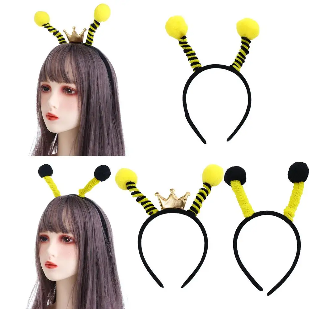 Cartoon Ant Performance Decoration Props Animal Hair Hoop Korean Style Headwear Bee Tentacle Headband Children Hair Accessories