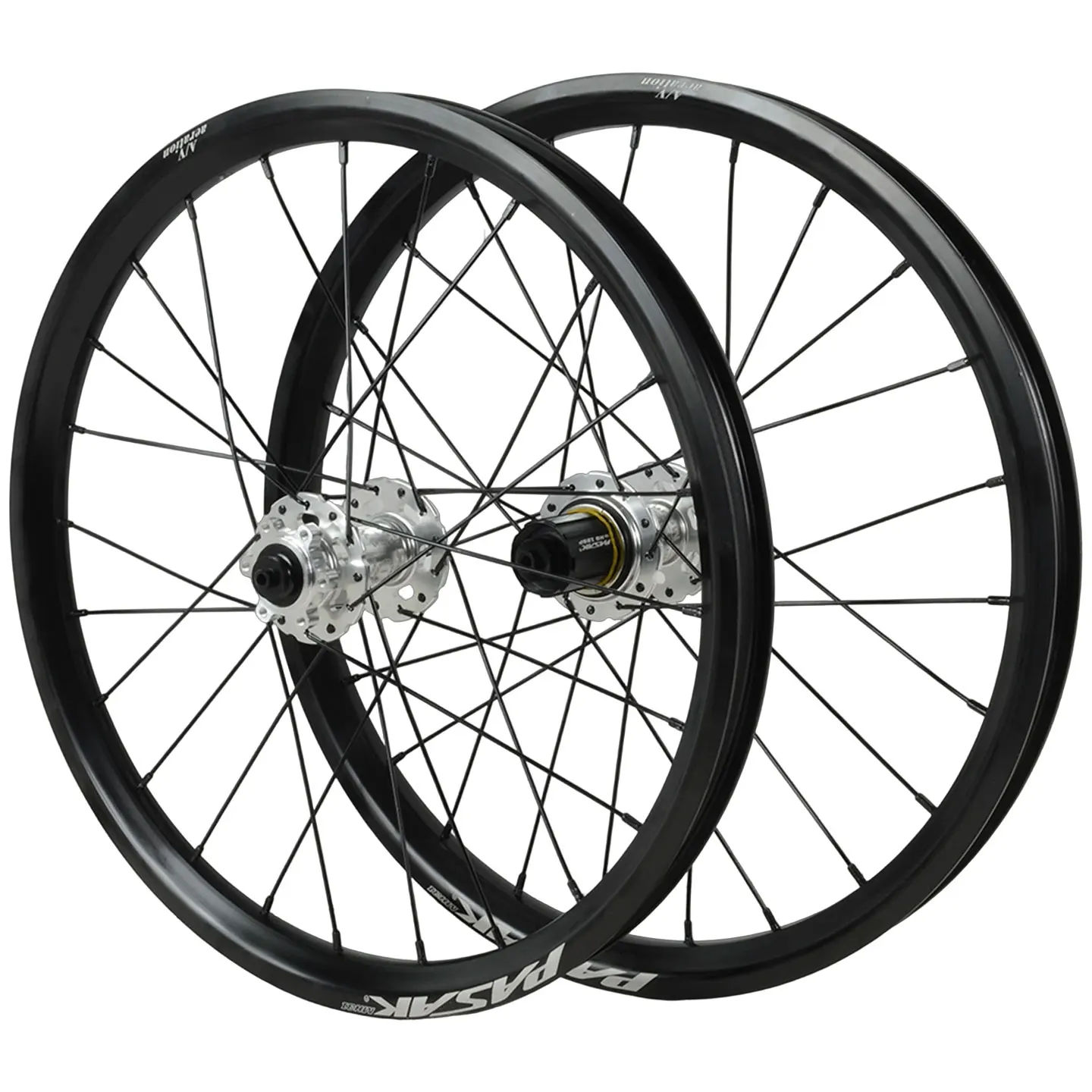 Paire De Roues Vélo Pliantes 20 Pouces 451, Frein V, 4 Roulements, 7-12 Vitesses, Jante 40mm
