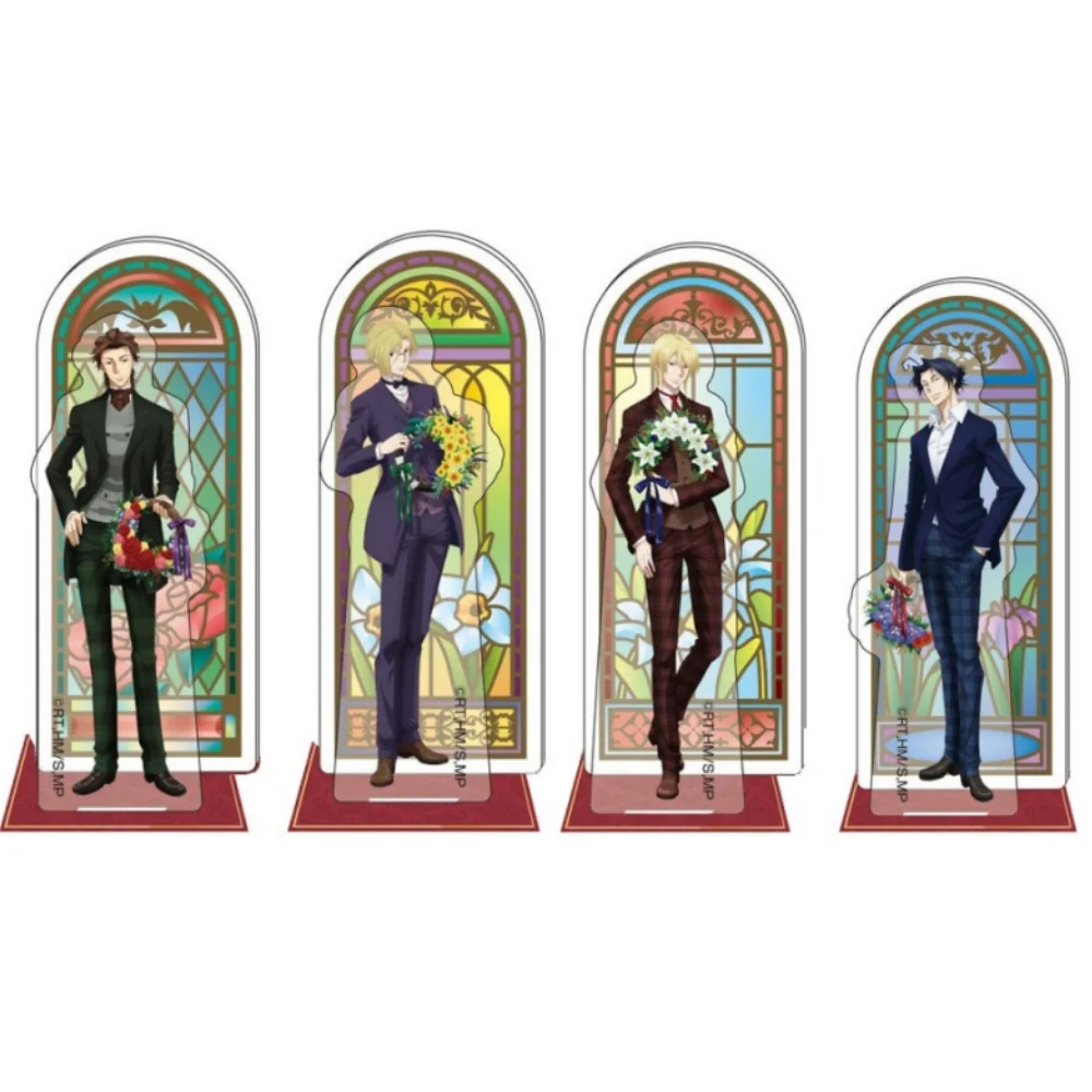 Anime Fans Geschenke Moriarty der Patriot Louis James HD-Figuren Doppel einfügung Acryl ständer Desktop-Ornament-Serie über 15cm