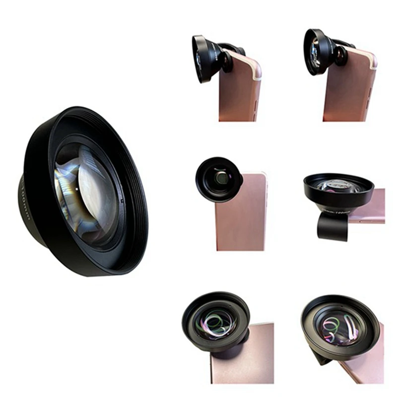 전문 렌즈 휴대 전화 렌즈, 매크로 렌즈, 곤충 꽃 쥬얼리, 원격 촬영 필터, 80-100mm, 52mm