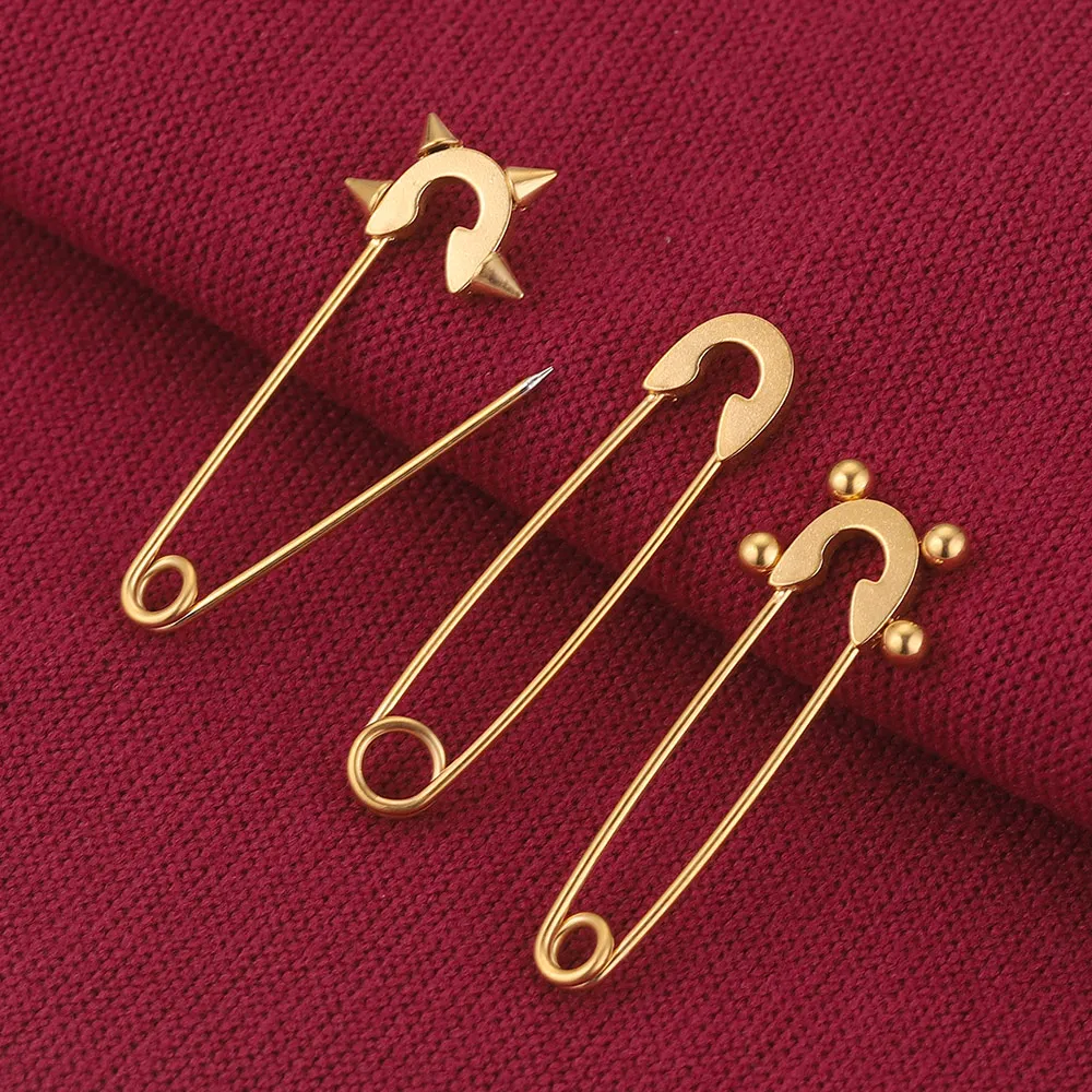 PATIKIL Spille A Spilla Con Perle Finte Color Oro – 5 Pezzi Per Abbigliamento Donna, Spille Decorative