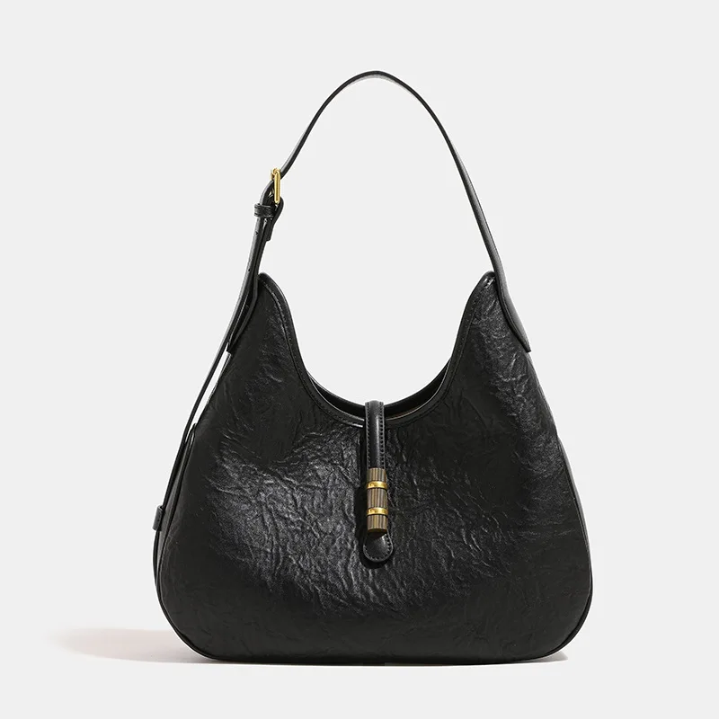 Underarm 2024 New Style Trendy High-end Niche Moon Bags Single Shoulder Half-moon Bag Women's Crossbody Bag Handbags