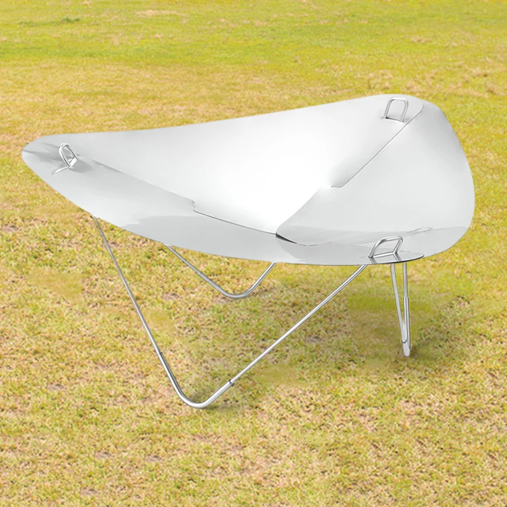 

Стойка для огня для кемпинга, портативная рама для огня, съемная из нержавеющей стали с сумкой для хранения, аксессуары для улицы