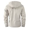 Fashion Men's Casual Windbreaker Jackets Hooded Jacket Man Waterproof Outdoor Soft Shell Winter Coat Clothing Warm Plus Size 5