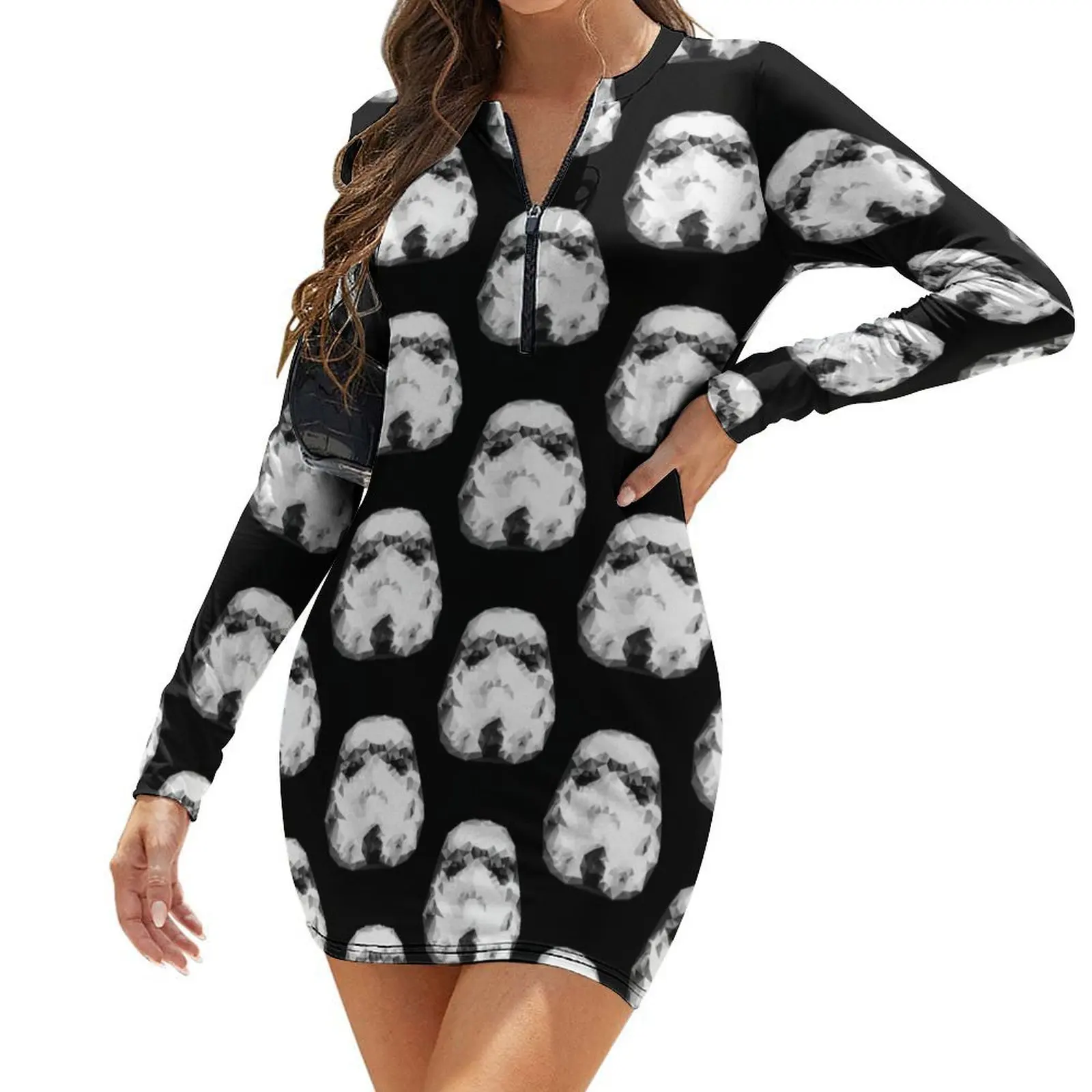 

Stromtrooper Triangles Long-Sleeve Bodycon Dress luxury dresses summer dresses women 2024 dress for woman