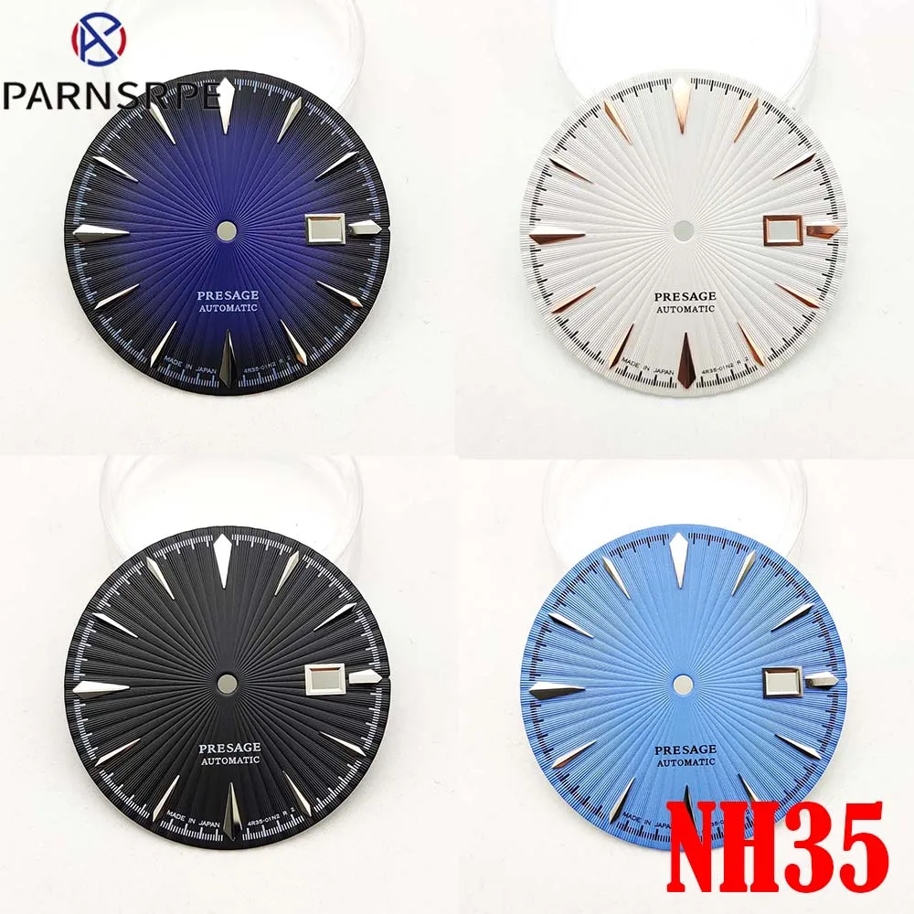 

Men's Automatic Mechanical Watch NH35 Dial Modified Parts Calendar Display Sterile Dial 35mm Five Colors