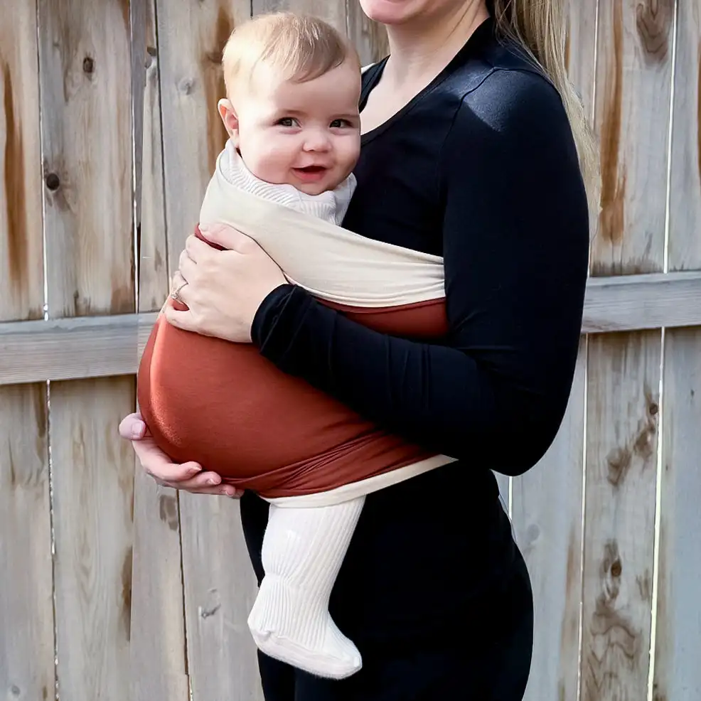 Girl Boy Baby Travel Carrier Mama's Bonding Comforte Unisex Multi Purpose Baby Wrap Easy to Wear Infant Sling Wrap 3
