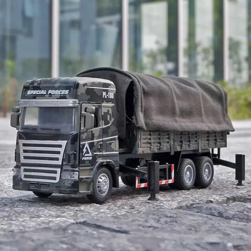 Alloy Tactical Truck Armored Car Model Metal Military