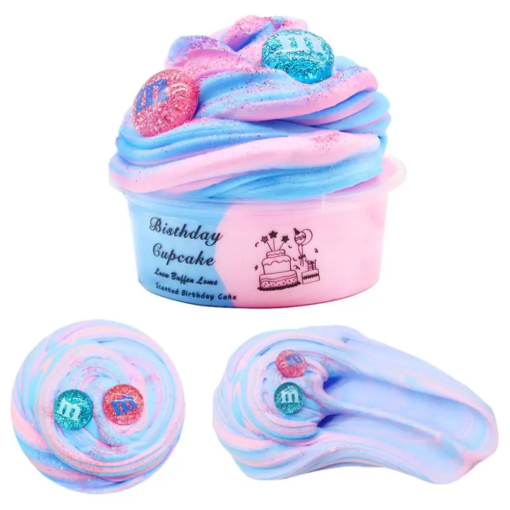 Slime Kit Modelling Clay Fluffy Slime DIY Kids Toys Slime Fluffy Foam Clay Fruit Slime Aromatherapy Pressure Children Antistress Toys plasticina infantil brinquedos