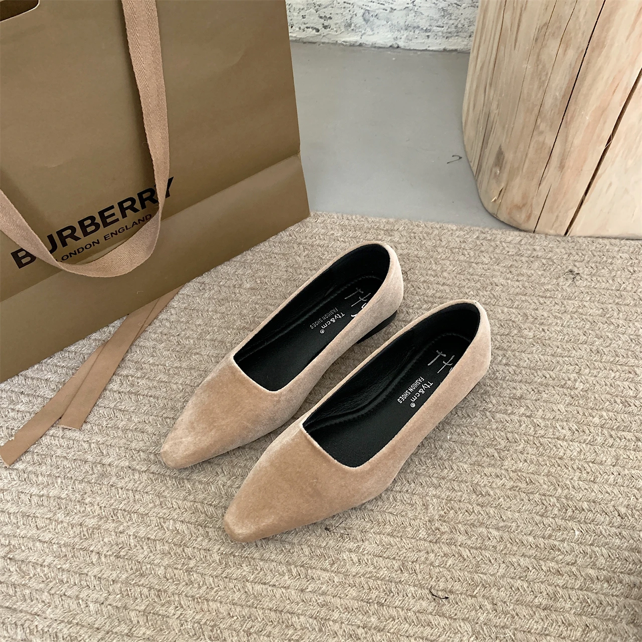 Bailamos Brand Design Flats Women Flat Heel Ballet Pointed Toe