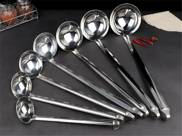 Stainless Steel Long Handle Ladle 4