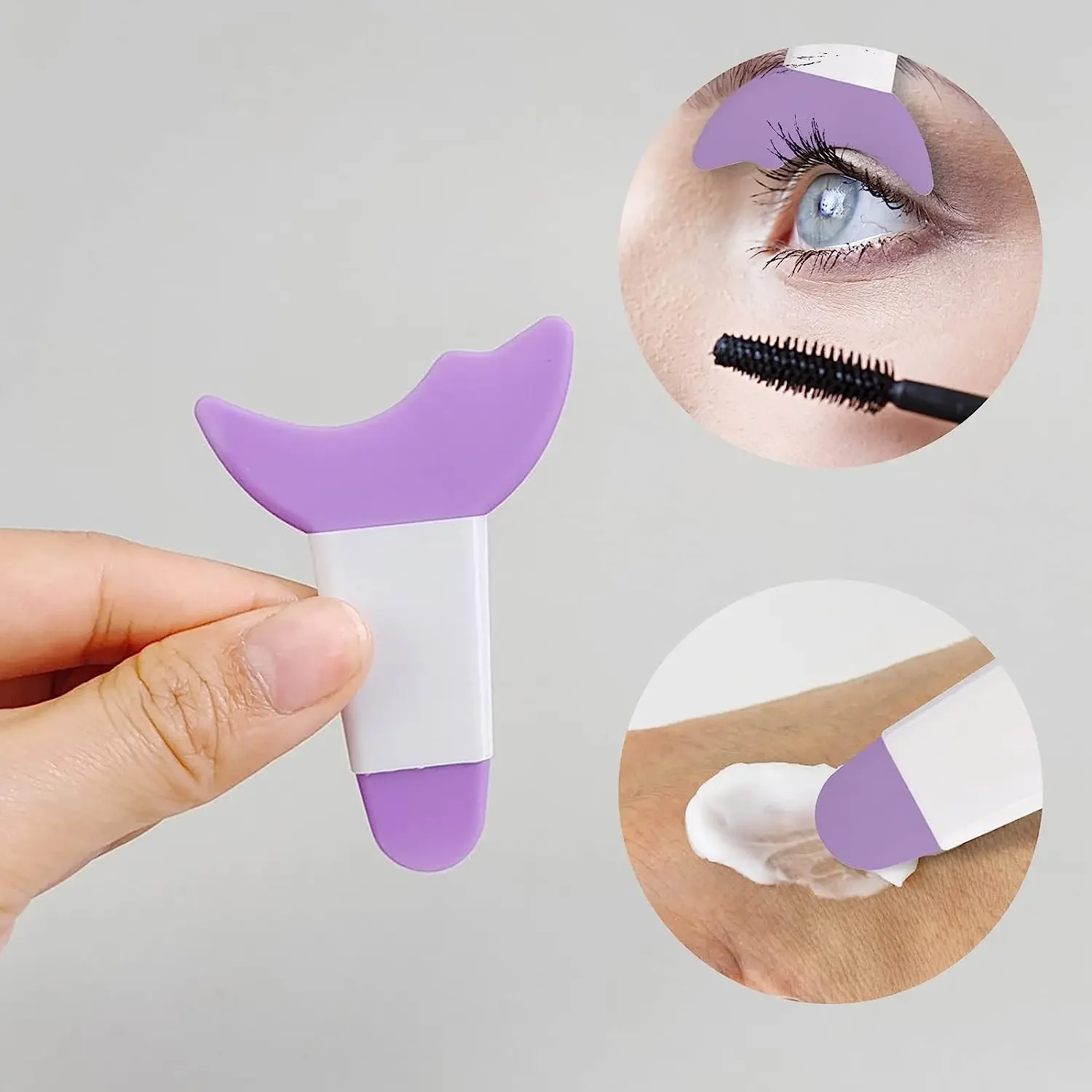 Silicone Mascara Eyelash Shield Applicator Guard Tool Multifunction Eyelash Eyeshadow Pads Reusable Eyelashes Guide Tool Makeup Tools