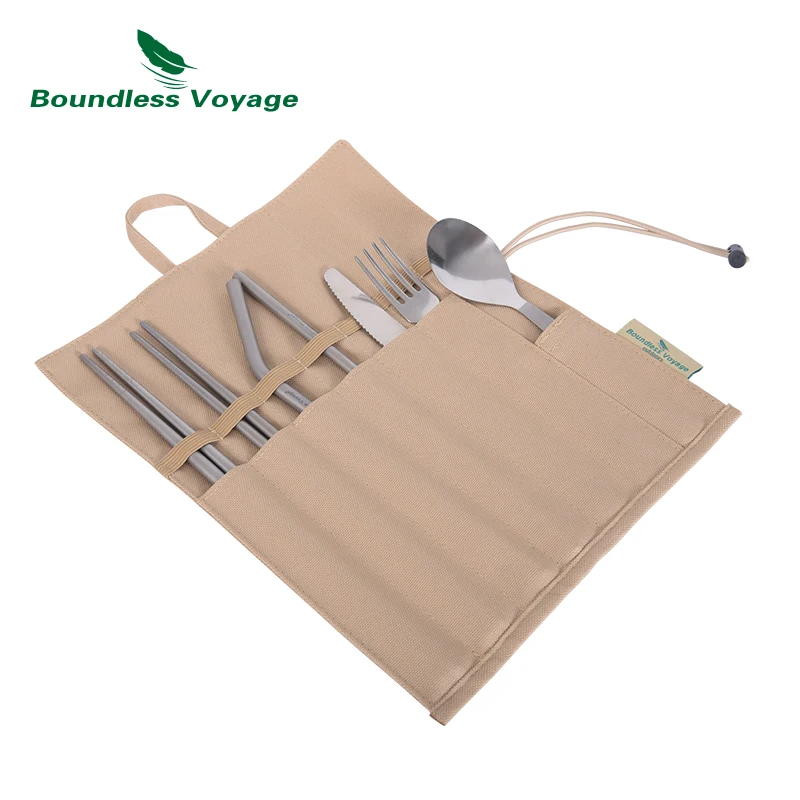 Boundless Voyage Tent Stakes Bag Cutlery Storage Bag Outdoor Camping Tent Pegs Nails Drawstring Storage Travel Stuff Sack
