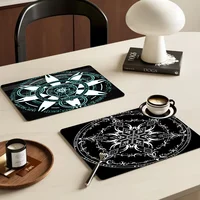 Magic Circle Table Drain Pad Tabletop Absorbent Draining Mat Tableware Mats Placemats for Table Decor 2