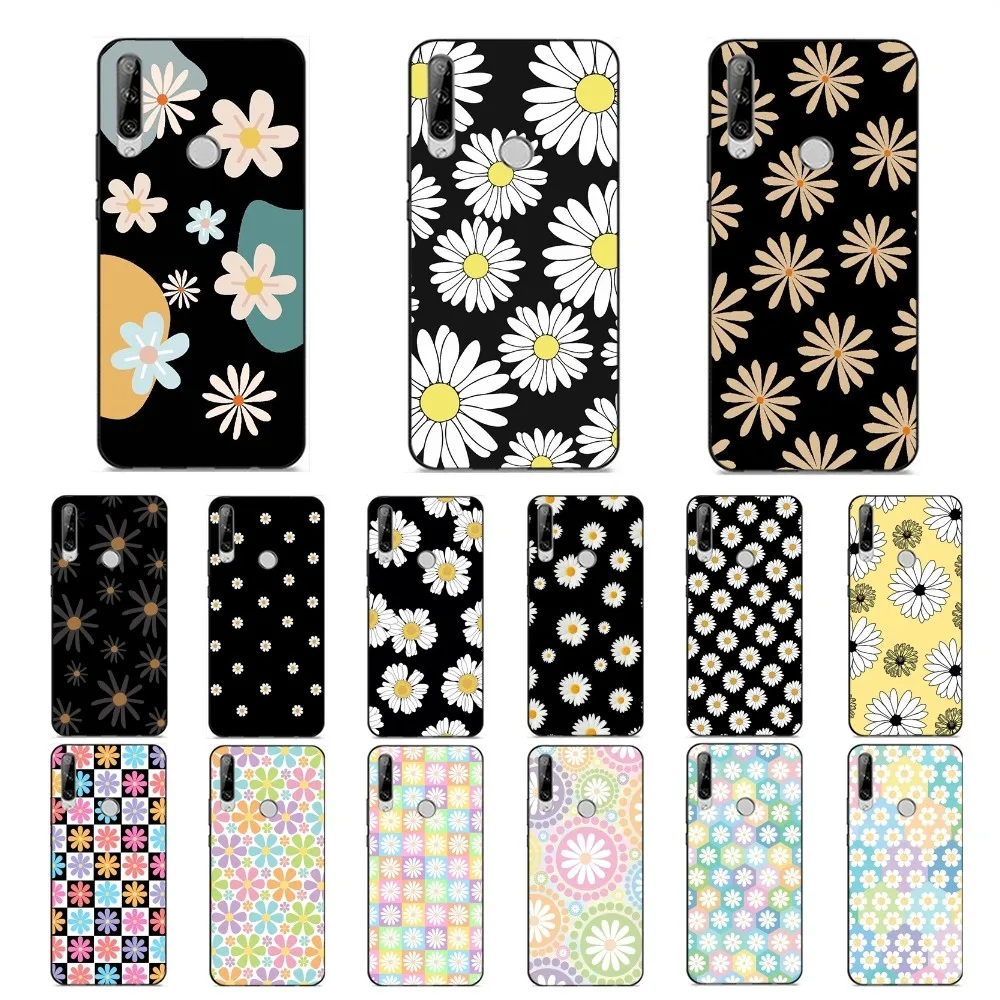 

Flower Daisy Pattern Phone Case For Huawei Y9 6 7 5 Prime Enjoy 7s 7 8 plus 7a 9e 9plus 8E Lite Psmart Shell