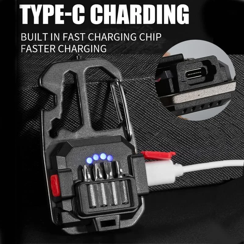 Mini Flashlight Keychain Light 1000 Lumens Bright Rechargeable Small LED Keychain Flashlight 7 Modes Portable Pocket Light led flashlight keychain light