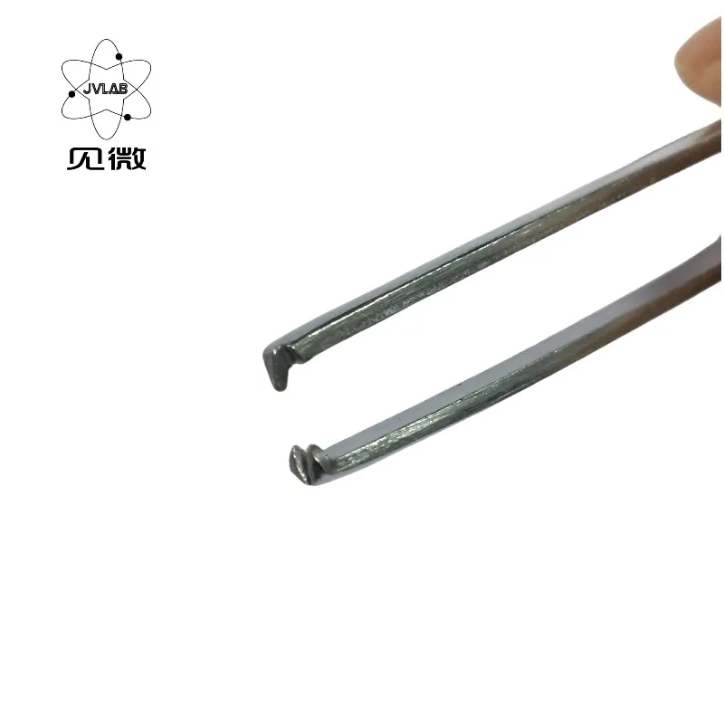 Stainless Steel Tweezers 20 cm Surgical Home Organization Tissue Forceps Heat Resistant Medical Dressing Forceps Hook 1*2