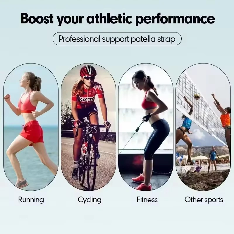 1pc Patella Knee Protector with Pressure Stability Sports Knee Protector Adjustable Professional Protector Pad Belt Protector