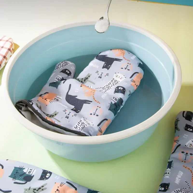 GIANXI Microwave Mitts Gloves Heat Resistant Anti-scald Insulation Non-slip Kitchen Tools Oven Mitts Baking Accessories