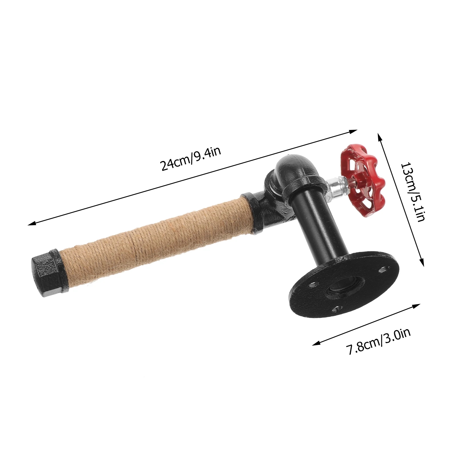 Wall Mount Paper Towel Holder Retro DIY Industrial Style Kitchen Towel Dispenser Hanger Bathroom Toilet Paper Wall Stand
