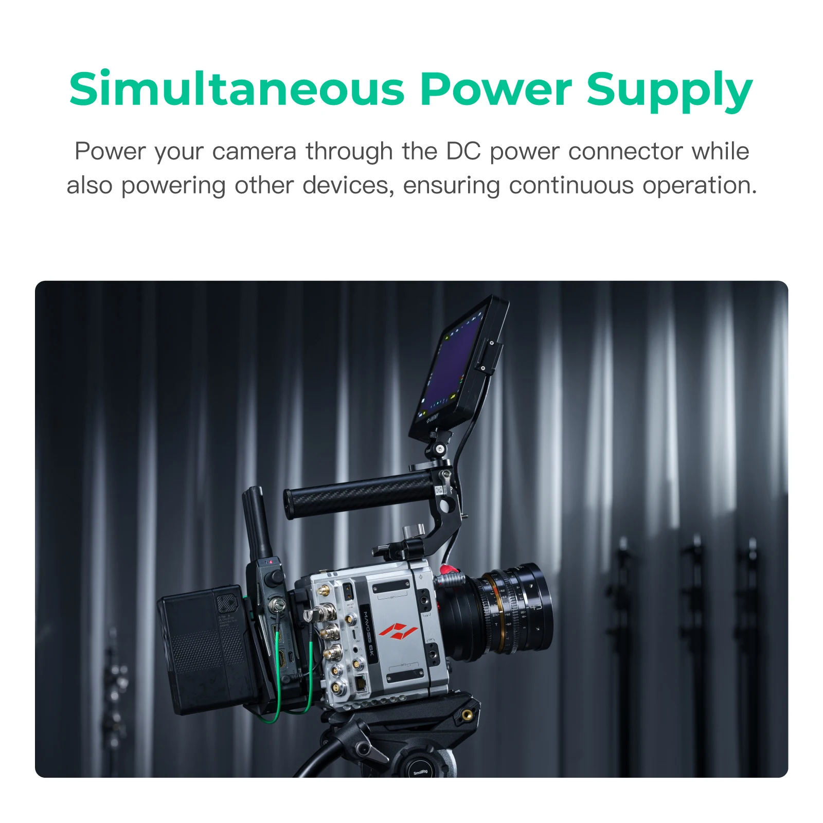 Accsoon V-Lock adapter for the CineView Master 4K and CineView 2 SDI wireless tr