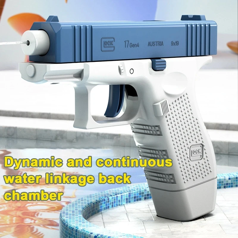 NewWaterGunElectricGlockPistolShootingToySummerWaterBeachToy