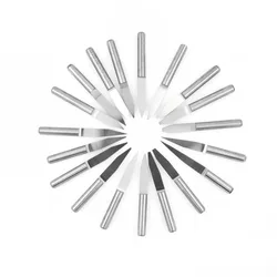 1PC NEW 3.175 Flat-Bottomed Sharp Knife 20/30 Degreed Milling Cutter Woodworking Carving CNC Computer Engraving Machine Tool