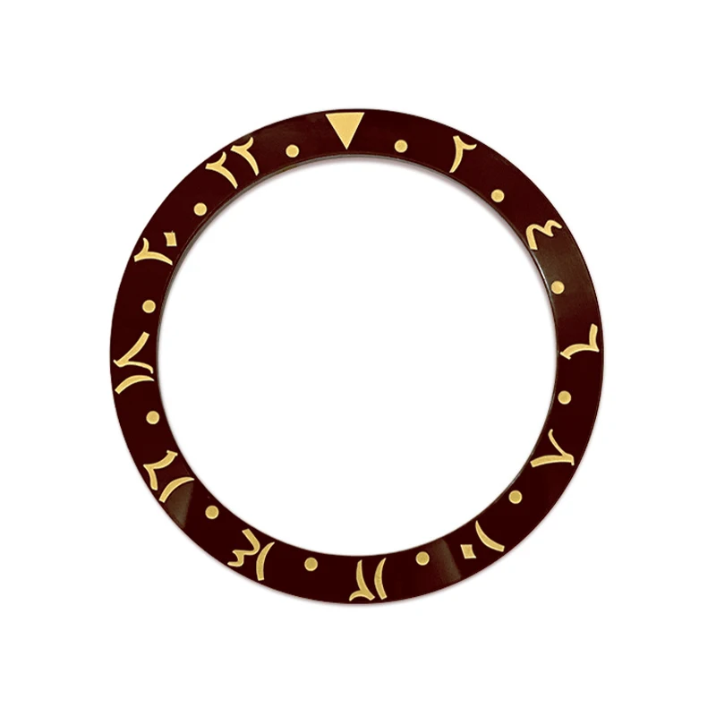 Curved Arab Ceramics Bezel Insert Ring