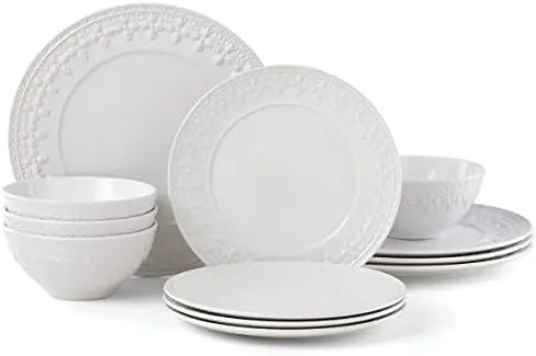 

Chelse Muse Fleur Matte 4Pc Accent Plate Set, 4.20 LB